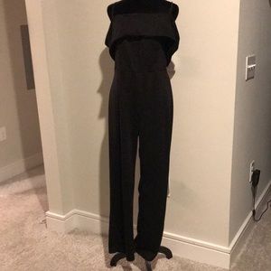 OTS/Strapless Black Jumpsuit
